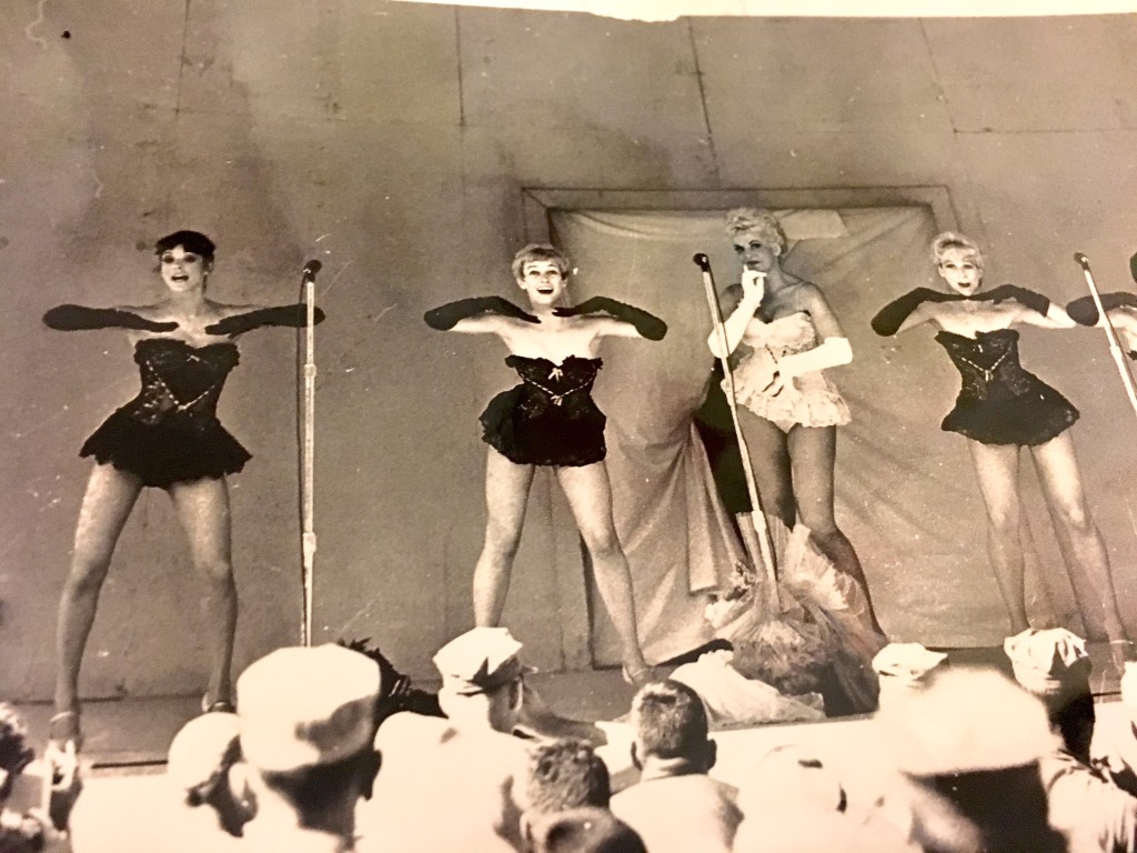USO performance in Vietnam, 1967. (Author on left) 